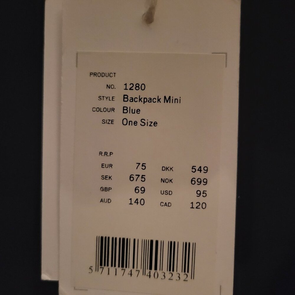 NWT Rains Backpack Mini (BLUE) - Picture 5 of 5